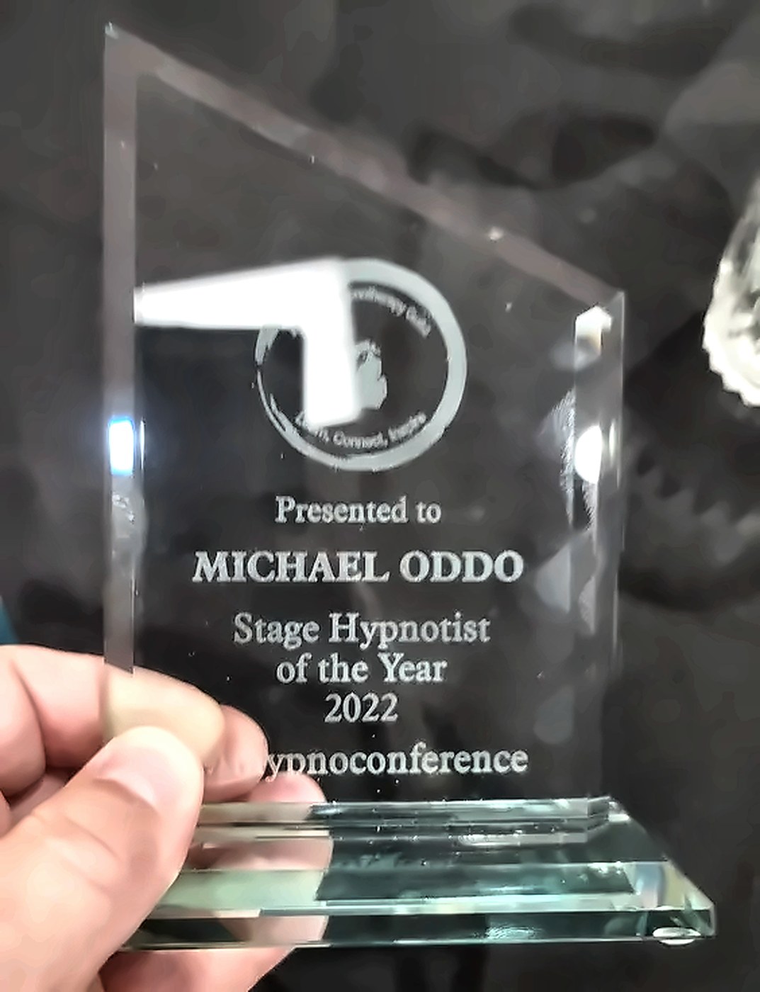 Michael Oddo stage hypnotist of the year award